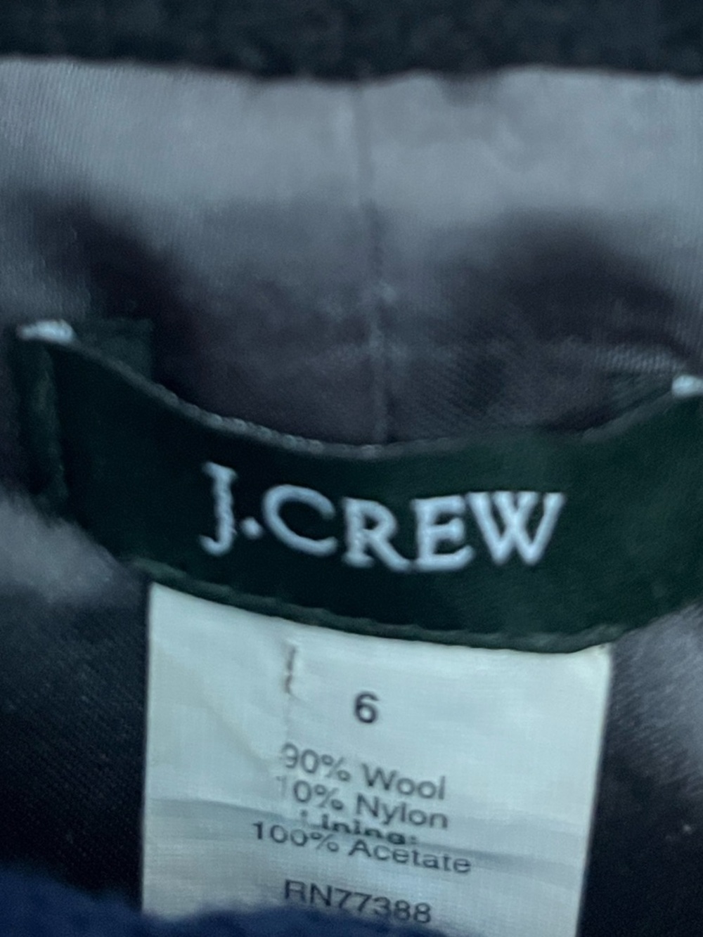 J. CREW BOUCLÈ TWEED PENNY JACKET BLACK ROUND COLLAR SILK TRIM OLD MONEY SIZE 6 - Picture 9 of 14